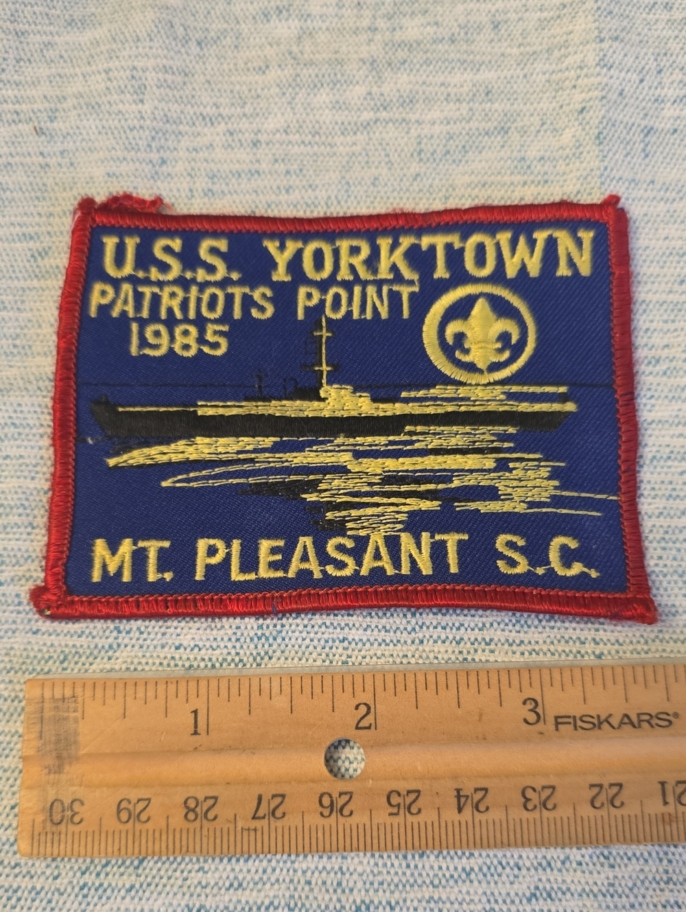 USS Yorktown Patch 1985 Patriots Point Military Patch